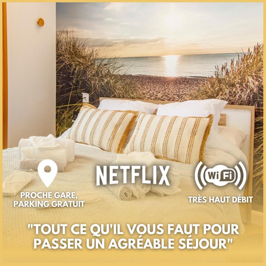 Soleil D'Ete - Netflix & Wifi - Balcon - Climatisation - Parking Gratuit - Check-In 24H24 - Emplacement Velos - Goodmarning Chalons en Champagne Bagian luar foto