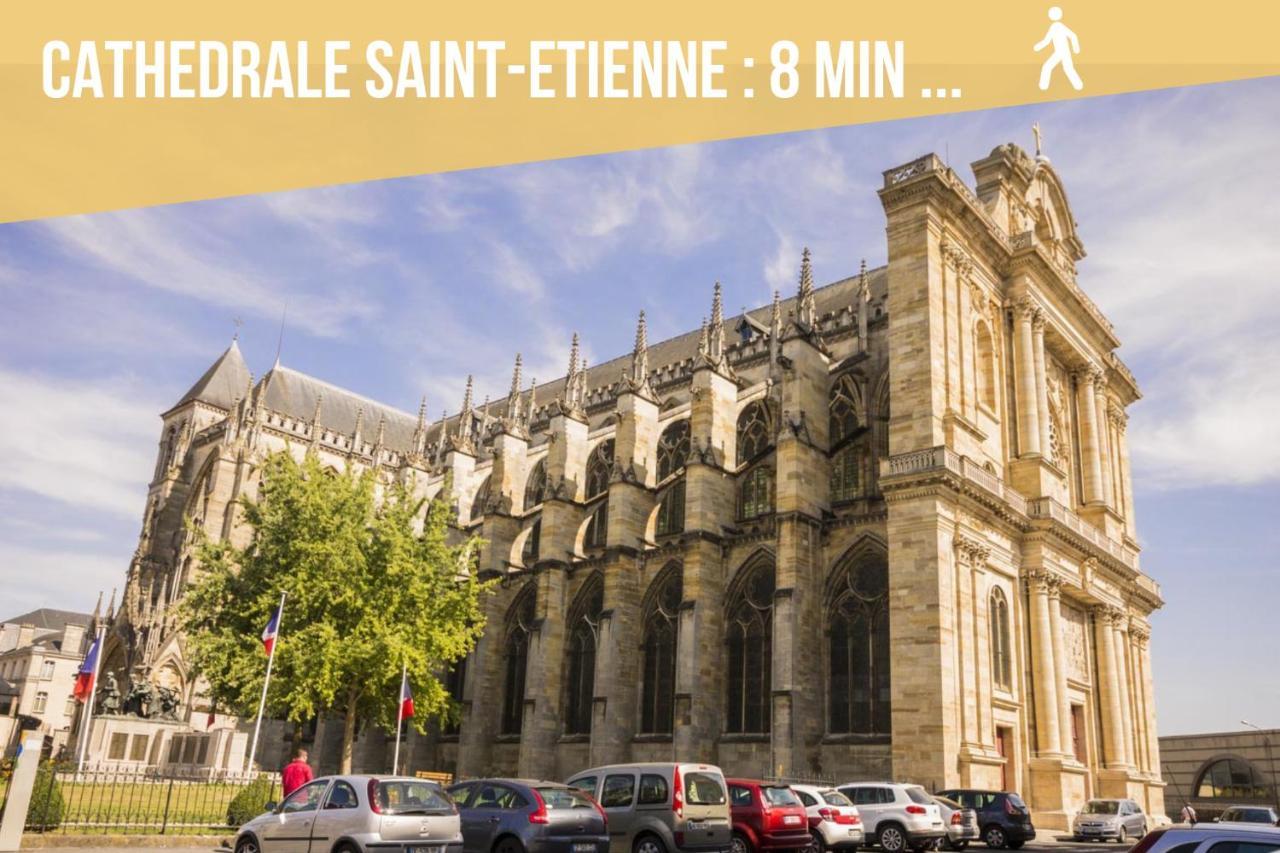 Soleil D'Ete - Netflix & Wifi - Balcon - Climatisation - Parking Gratuit - Check-In 24H24 - Emplacement Velos - Goodmarning Chalons en Champagne Bagian luar foto
